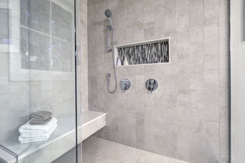 Shower with Corner Niche